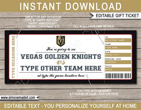 golden knights tickets